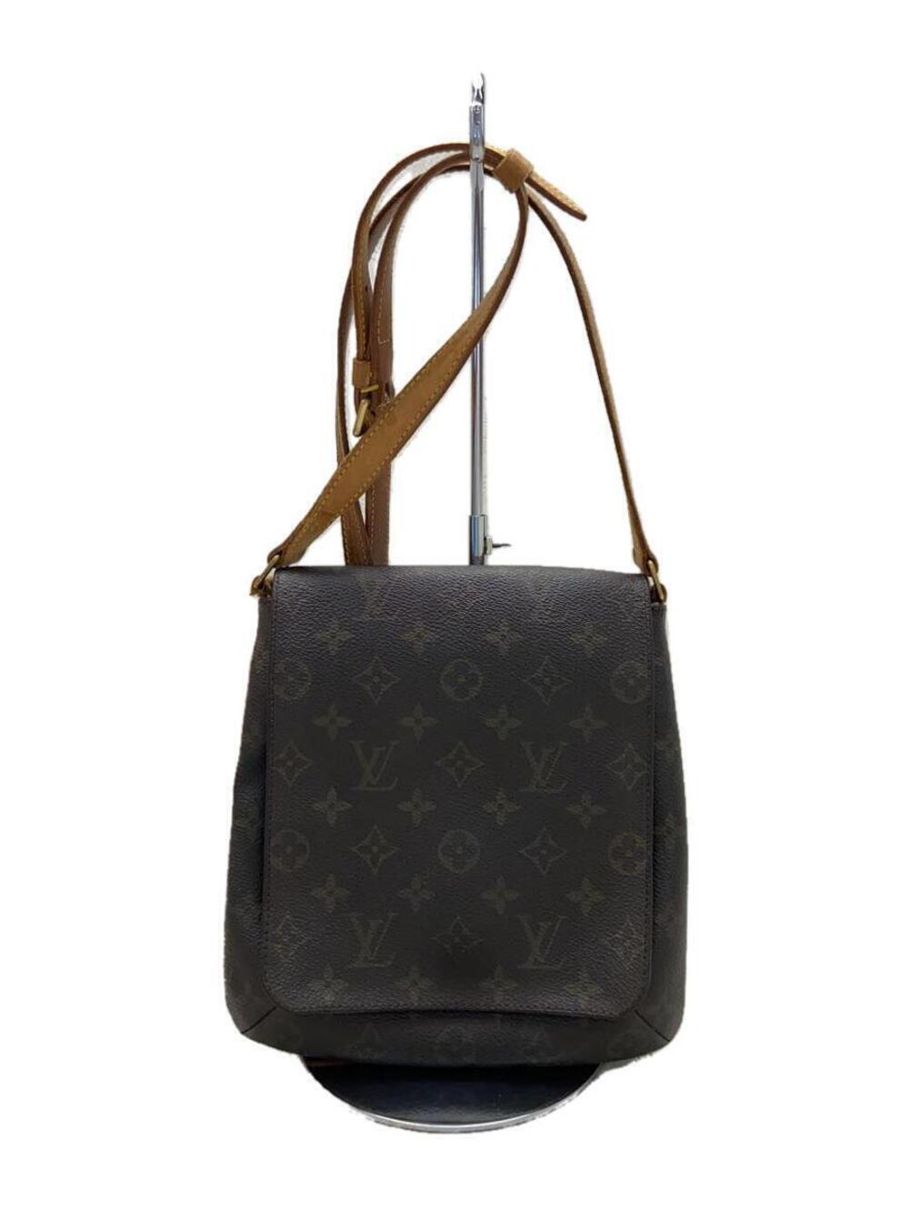 Louis Vuitton Musette Salsa Monogram Canvas Short Shoulder Bag Brown